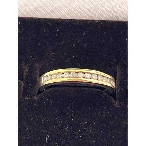 312 - 9CT GOLD RING WITH STONES