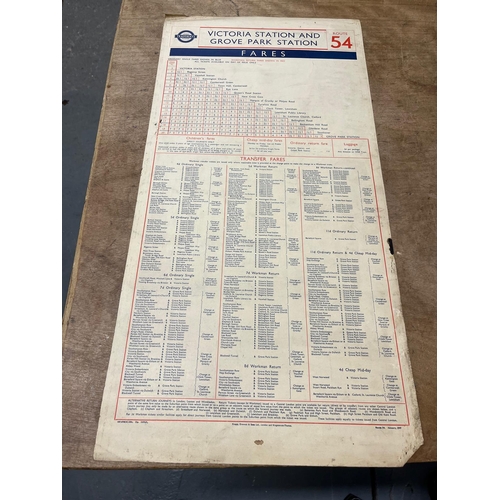 171 - 2 VINTAGE LONDON TRANSPORT TIME TABLES