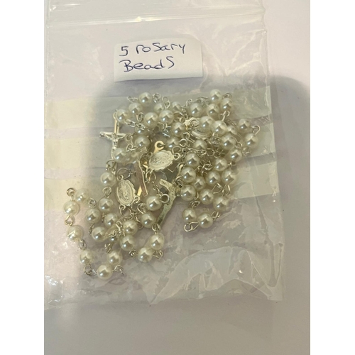 385 - 5 ROSARY BEADS