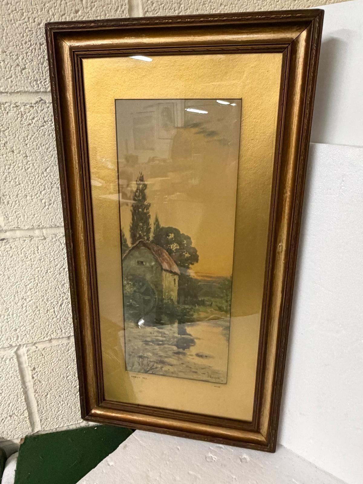 FRAMED WATERCOLOUR HAWLEY MILL HORTON KIRBY 1800 SIGNED F.ROBSON