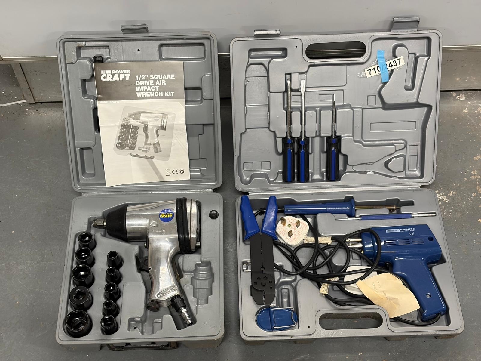 CASED WRENCH KIT AND SOLDERING KIT