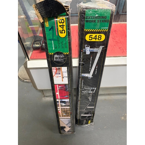 2 BOXED BUILDERS EX WORK STAND