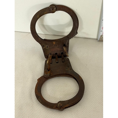 438 - NAZI MARKED HANDCUFFS