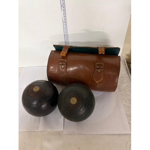 7 - CASED JAQUES AND SON BOWLS