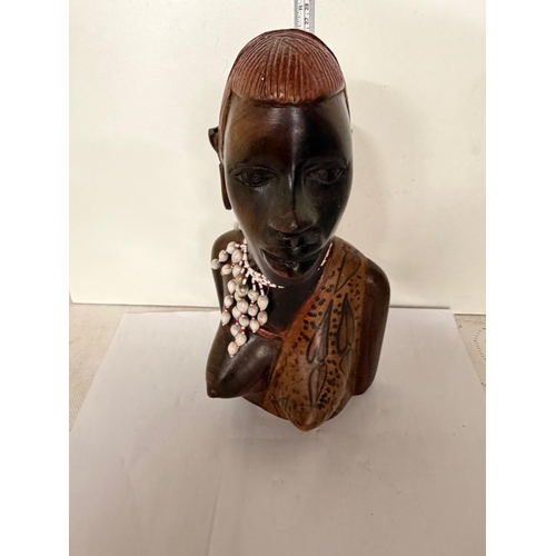 54 - ANTIQUE CARVED WOMAN