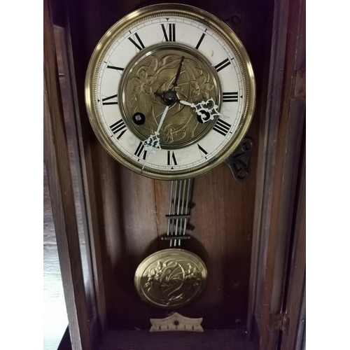 43 - Mid-Century German Vienna Wall Clock