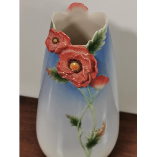 52 - Franz Porcelain Trio of Poppy Ceramics