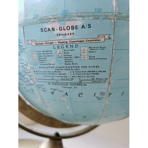 8b - Replogle Chicago Retro 1960's World Globe