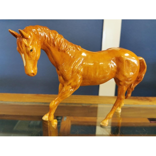 3 - Boxed Royal Doulton Palomino Quarter Arab Horse Figure - Excellent Conditon 24cm long