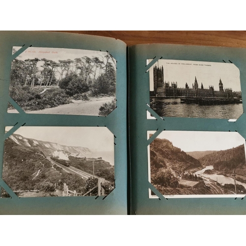 7 - Vintage Topographical Postcard Album featuring over 200 examples inc early 1900's