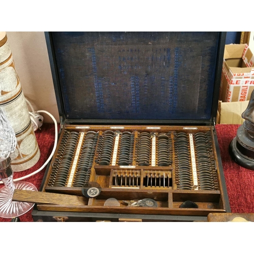 8 - Cased Antique Optometrist's Set - William Crookes/Chance Brothers