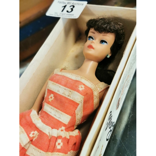 13 - Original Boxed 1960 Mattel Barbie #850 Ponytail Figure, marked K1 to the box inner - 29cm high