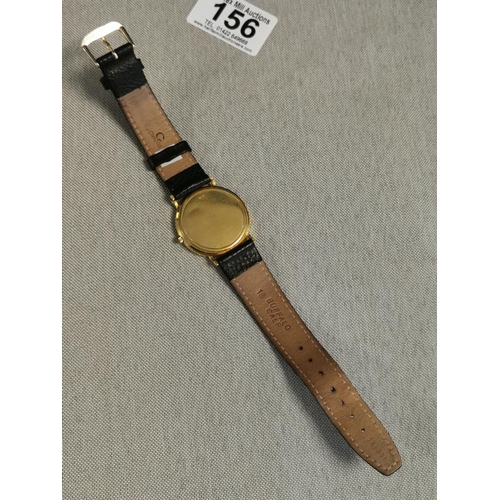 156 - 18ct Omega Swiss Made Gents Wristwatch