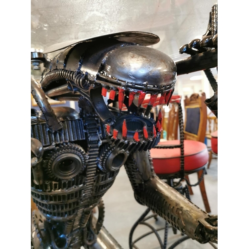 101 - Handmade Sci Fi Alien V Predator-inspired Glass Top Dining Table