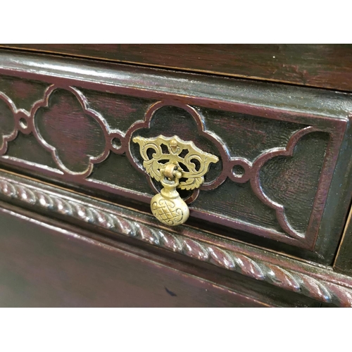 128 - Upcycled Edwardian Carved Sideboard by Bickers of Dewsbury - W150 x H82 x D56