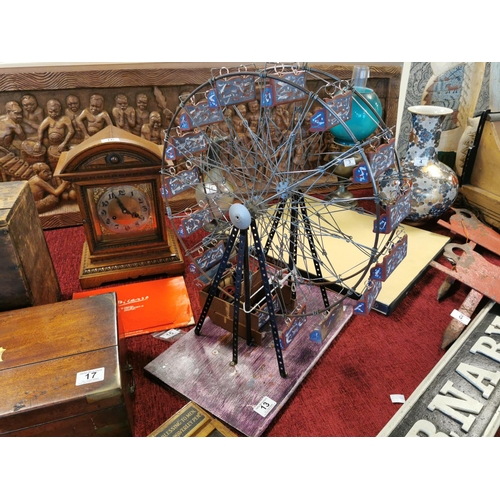 13 - Handcrafted Vintage Fairground Ferris Wheel - height 52 cm