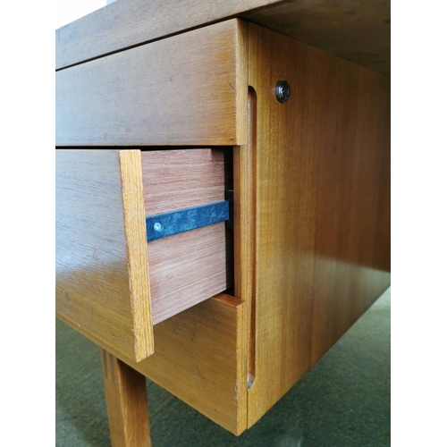 151 - Staverton 1980's Oak Office Desk - 183x91.5cm by 71cm High - COLLECTION NOTE