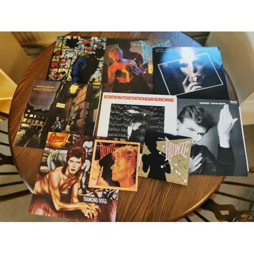 65 - Extensive Collection of David Bowie Vinyl LP Records, 12