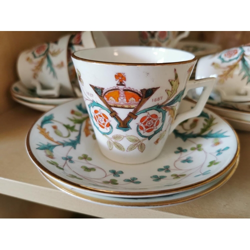 67 - 19 Piece Queen Victoria Jubilee 1887 Tea Set