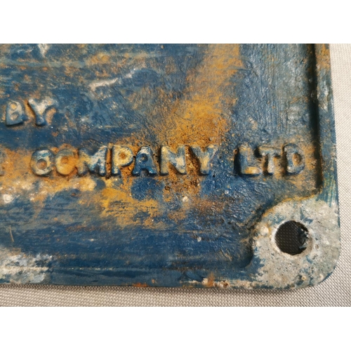 23a - British Railway Crewe 1965 Electric Engineering Aluminium Plate