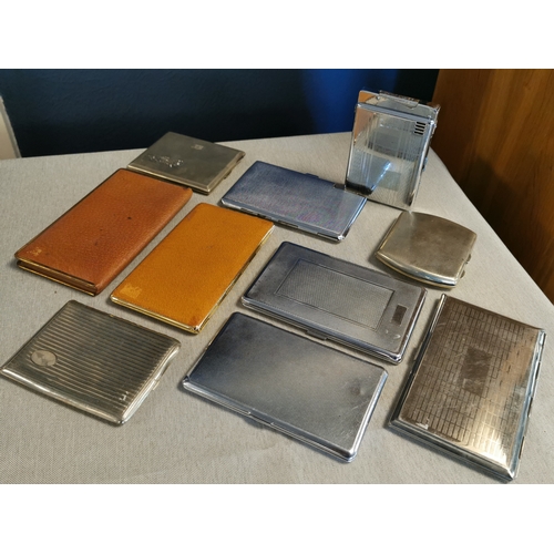 236 - Collection of Assorted Vintage Cigarette Cases