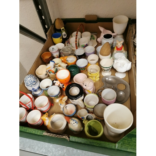 204 - Four boxes of Assorted Vintage Egg Cups