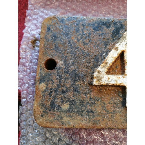 206b - 48624' Railwayana Locomotive Boiler Plate - PLEASE NOTE