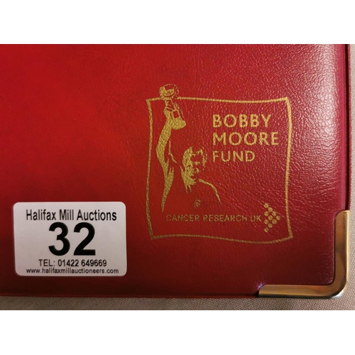 32 - Limited Edition Bobby Moore Fund for Cancer Research 1966 Football World Cup Photographic Album inc ... 