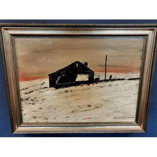 53 - Signed 'Heading Back to the Road' 1995 Original by Peter Brook - 47 x 37cm w/handwritten welcome not... 