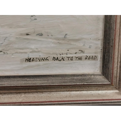 53 - Signed 'Heading Back to the Road' 1995 Original by Peter Brook - 47 x 37cm w/handwritten welcome not... 