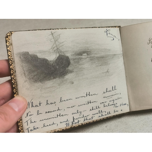 46a - Early 1900s Handwritten and Sketched Note Book