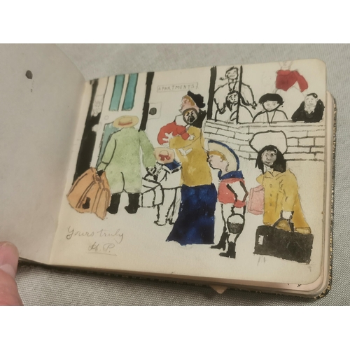 46a - Early 1900s Handwritten and Sketched Note Book