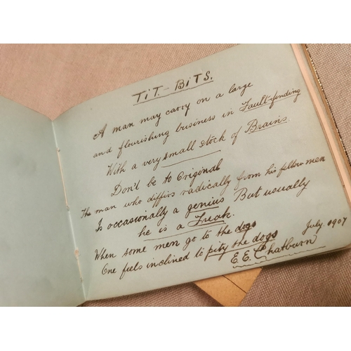 46a - Early 1900s Handwritten and Sketched Note Book