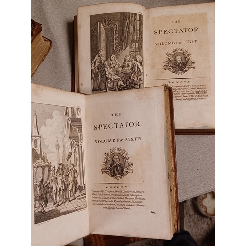 80 - Collection of Antique 18th Century Spectator Volumes + 1782 Lady's Magazine Book