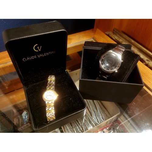 194e - Pair of Designer Watches - Zeon and Claude Valentini