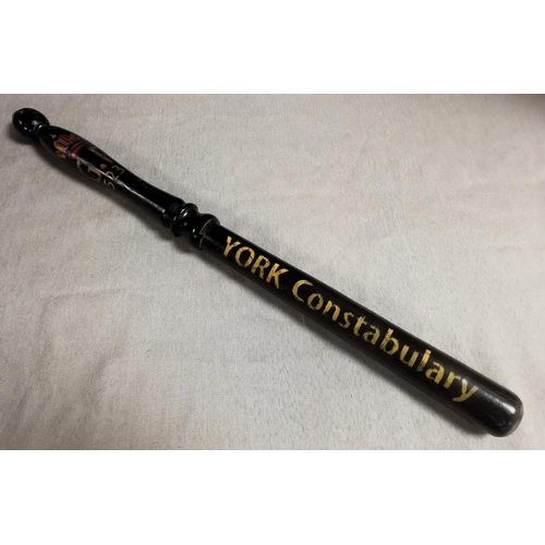 15 - York Constabulary Vintage Police Truncheon - 56cm long