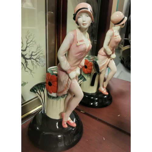 210 - Kevin Francis Porcelain Figurine - Clarice Cliffe Art Deco Centenary Figure - Limited edition 371/95... 