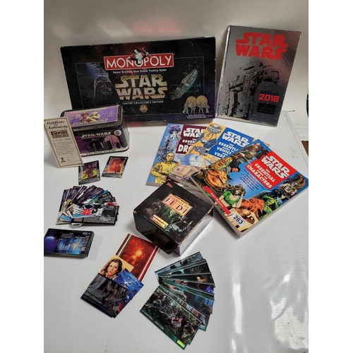 263 - Star Wars Collection of Games etc including Monopoly, 3 Essential Guides, Topps CardsReturn of the J... 