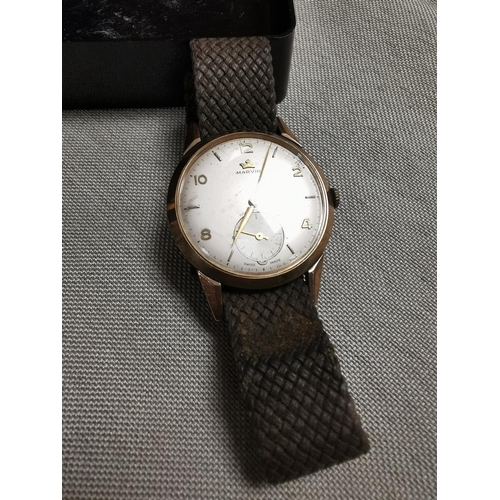 300 - Marvin Swiss Made Gold Watch