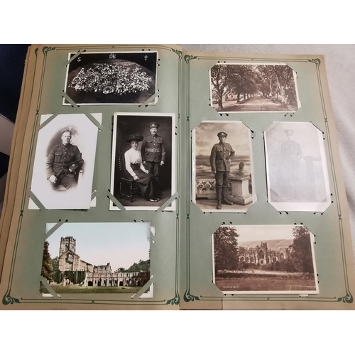 31 - Extensive Collection of Postcards inc Topographical and WWI/WWII examples - book measures 40x24cm