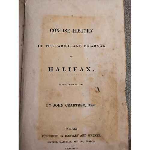 36 - 1836 History of Halifax Book + 1776 Beauties of England Book