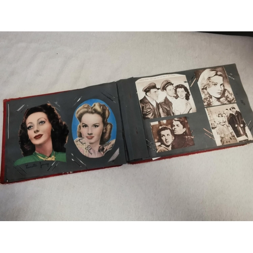 75b - Postcard Book of Various 1930's-50's British/Hollywood Actors and Actresses, some signed