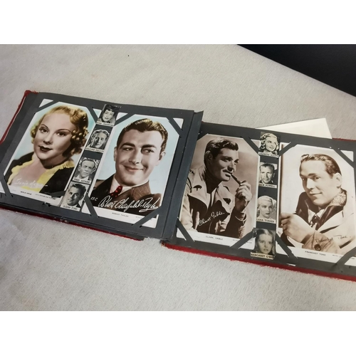 75b - Postcard Book of Various 1930's-50's British/Hollywood Actors and Actresses, some signed