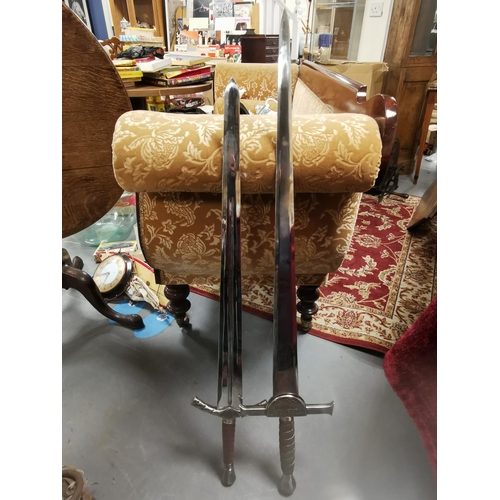 380 - Pair of Repro Highlander & Kurgan Swords, There can be only one!