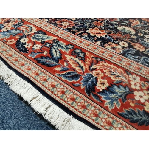 159c - Very Large Muskabad Blue & Red Persian/Indian Wool Rug