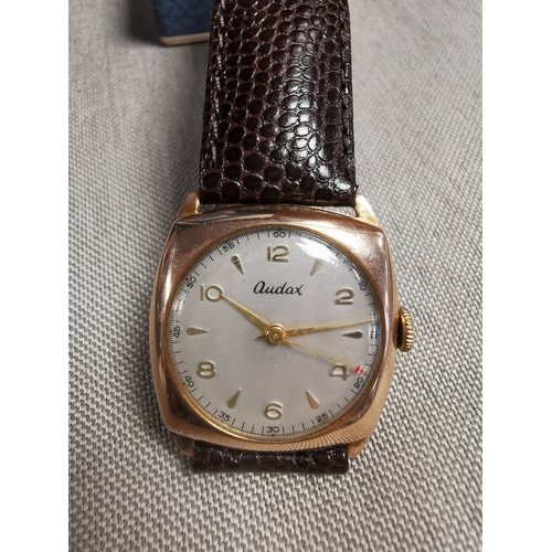 293c - Gold Audax Vintage Ladies Wristwatch - 23g total weight