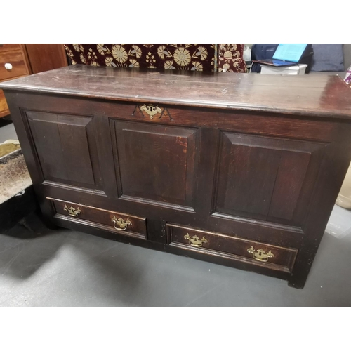 91e - Antique Oak Mule Chest