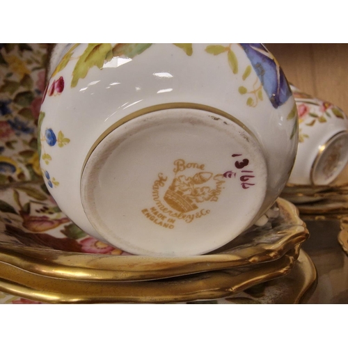 151 - Hammersley Floral Lady Patricia Gilt Edged Tea Service