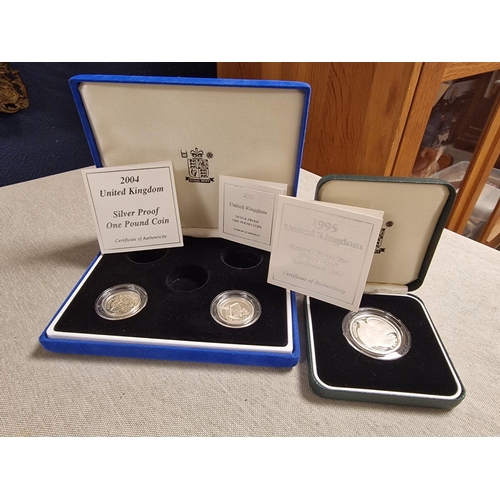 194 - Trio of Silver 925 Proof Royal Mint Coins