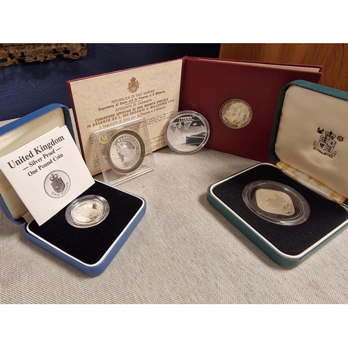 197 - Collection of Commemorative Silver Proof Coins